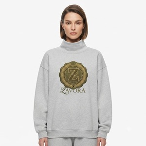 Sudaderas Premium con Cuello Alto, Bordado Personalizado, Felpa de Algodón Grueso, Sudaderas Extra Grandes, Proveedor de Ropa OEM ODM - Product Image 1