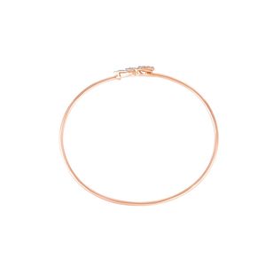 Rose Gold Lab Grown Diamond Leaf Open <b>Bangle</b> <b>Bracelet</b> - Product Image 3