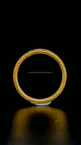 14K Yellow Gold Personalized Double Row Moissanite Diamond Wedding Band <b>Ring</b> Fashionable Index Finger <b>Ring</b> For <b>Male</b> & Female - Product Image 5