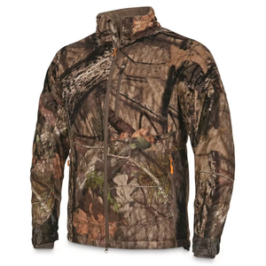 Veste de chasse d'hiver unisexe imperméable coupe-vent en softshell camouflage avec logo sur le devant - Product Image 4