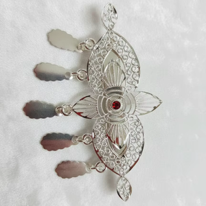 MOLL JEWELLERS Peineta Miniatura de Moda Elegante, Chapada en Oro Vintage, Hecha a Mano, Ecológica, Impermeable, con Diseño de Animales, Borla y Detalles de Aleación - Product Image 1