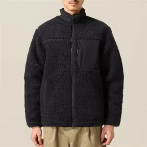 Chaquetas de Forro Polar Cálidas de Otoño para Hombre, Talla Grande, Casuales, con Cierre Frontal, Capucha, Cuello Alto a Prueba de Viento, para Uso en Exteriores - Product Image 2