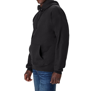 Sudadera con Capucha para Hombre, Color Sólido, Corte Regular, Felpa de Algodón, Informal, para Otoño, con Bolsillo Delantero y Capucha con Cordón Ajustable - Product Image 3