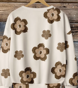 Sudadera de Cuello Redondo con Estampado de Dibujos Animados para Mujer, Estilo Casual de Otoño, Corte Regular, Manga Larga, Tejido de Algodón de 180g, Suave - Product Image 2