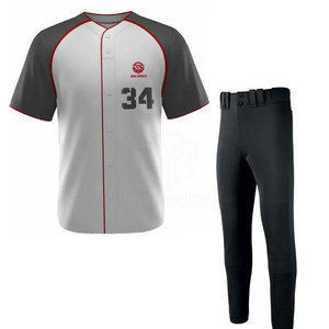 Customized Logo Light Weight Breathable Baseball Uniform Oversized Cheap Price Wholesale Baseball Uniform For Unisex - Product Image 1