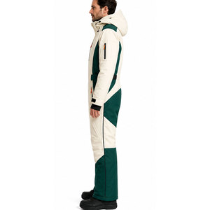 Traje de esquí personalizado de una pieza para hombre, impermeable, aislado, para snowboard, ropa de esquí para deportes de invierno, a prueba de viento, para la nieve. - Product Image 5