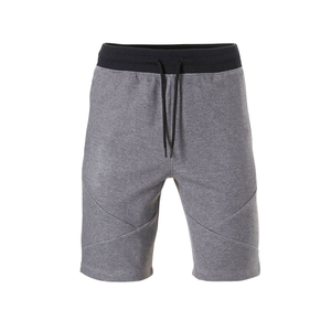 2026 Men's Gray Cotton Bermuda Shorts With Drawstring Waist Casual Breathable Knitted Sport Style Mid Rise Shorts For Sale - Product Image 5