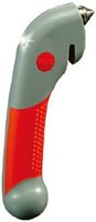 Martillo de Emergencia 3 en 1 ITA-Tools con Luz LED y Cuchillo de Corte, Material ABS y TPR, 175g, Ligero