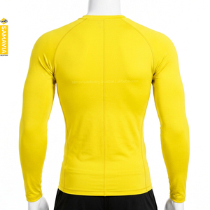 SAMAVIA Unisex Rash Guard Gym Fitness <b>Compression</b> Top Breathable Stretch Spandex/Polyester Full Sleeve OEM ODM Manufacturer - Product Image 2