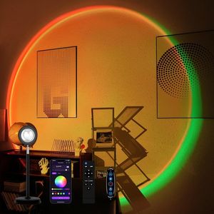 Lampada Proiettore Tramonto con Telecomando, LED Multicolore, Controllo tramite APP, Luce Notturna, Tre Metodi di Controllo, Illuminazione Fotografica - Product Image 1