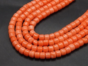 Forma de rueda de cuentas de neumático liso de Coral naranja para la fabricación de joyas 16 pulgadas 3MM aproximadamente Color Rosa suministros al por mayor - Product Image 4