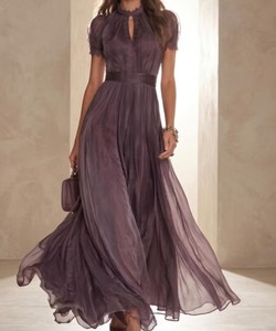Vestido de Fiesta Moderno para Mujer, Largo hasta el Suelo, Sin Mangas, Espalda Descubierta, 100% Algodón, Verano - Product Image 1