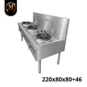 Estufa de gas triple de alta calidad para wok, de uso comercial, para cocinas industriales y restaurantes de gran escala, de proveedor malayo. - Product Image 4