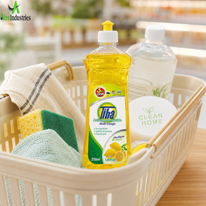 Liquide vaisselle au citron 250 ml |   Dégraissant puissant à forte mousse pour la vaisselle, les ustensiles et les ustensiles de cuisine, nettoyage ménager - Product Image 2