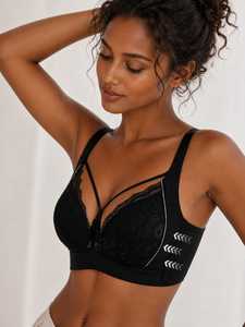 Sujetador de lactancia elegante para mujer Bmama con encaje suave y cobertura completa en los lados - Product Image 1