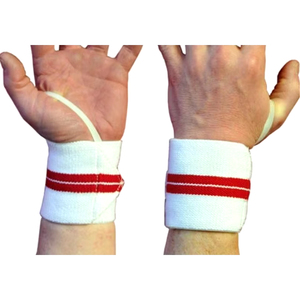 Attelle de poignet élastique antidérapante à forte résistance avec fermeture à lacets, respirante, pour l'entraînement en salle de sport, le levage de poids, avec boucle de réglage pour le pouce - Product Image 1