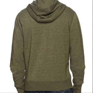 Low MOQ Men Full <b>Zip</b> Hooded Soft Fleece 100% Cotton High Street Quick Dry Breathable Winter Fashion Wear Rib Cuff Sleeve Casual - Product Image 3
