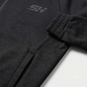 Black Color Jacket For Men's UPF 50+ Protection 4 Way Stretch Solid Color Pattern <b>Plain</b> Dyed Polyester Jacket Low Price - Product Image 3