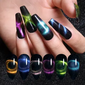 Unigel Professional Customization 15ml Bottle Gel Nail Polish With Magnet Private Your Label 9D Cat Eye Crystal Cat Eye Gel