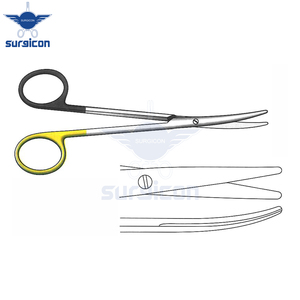Ciseaux chirurgicaux Metzenbaum 14,5 cm / 5-3/4 pouces, à lame courbée, à bord arrondi, à lame simple, dentelée, Super Cut TC - Product Image 3