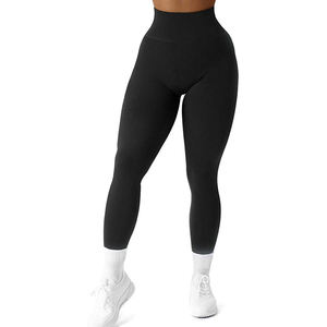 Leggings de Cintura Alta para Mujer, Tejidos y Transpirables, Ropa Deportiva de Color Sólido, Último Estilo, Tejido de Cintura Alta - Product Image 1