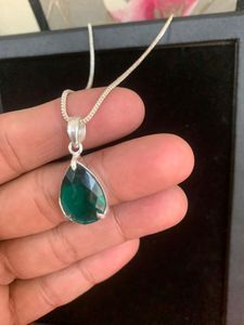 Pendiente de Zirconia Verde de Alta Calidad al Mejor Precio para Mujer, Joyería con Piedras Preciosas, Hecho a Mano, Estilo Chic, Nuevo - Product Image 3