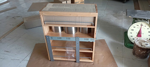 Système de rangement coulissant en bois pour armoire de cuisine, organisateur coulissant pour économiser de l'espace dans les armoires - Product Image 3