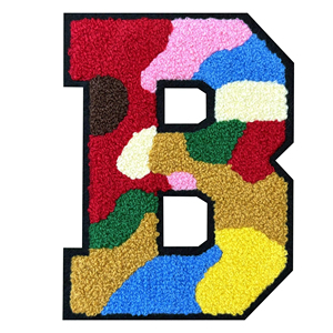 Style Chenille Patch Soft Embroidery New Design Premium Custom Made Heat Press Chenille Patch Durable - Product Image 3