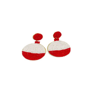 Pendientes de Aro Hechos a Mano con Cuentas de Cristal para Navidad, Pendientes de Moda Personalizados con Cuentas, Pendientes de Cuentas Hechos a Mano Personalizados - Product Image 4