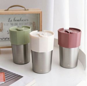 Mug à café isotherme à double paroi en acier inoxydable 304 de 300 ml, bouteille d'eau portable pour les voyages et les cadeaux en plein air - Product Image 2