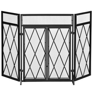 Schermo Pieghevole Moderno per Caminetto da Esterno e Interno in Ferro, Decorazione per la Casa con Applicazione Termica per Uso in Giardino - Product Image 3