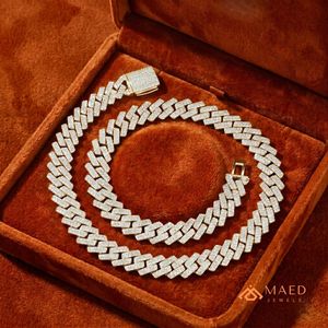 สร้อยคอคิวบาลิงค์ชุบทอง 18K ประดับโมอิสซาไนต์ ดีไซน์คลาสสิก สไตล์นิวยอร์ก สำหรับผู้ชายและผู้หญิง พร้อมจี้สวยงาม - Product Image 5