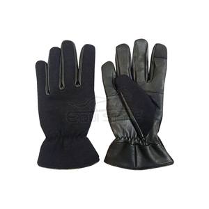 Gants d'hiver unisexes en cuir de mouton compatibles avec les écrans tactiles, avec poignets en sergé, sportifs, pour la conduite et les activités de plein air - Product Image 1