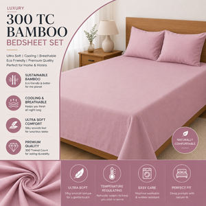 Sábanas de Lujo de Bambú con 300 Hilos |   Ropa de Cama Suave, Transpirable y Ecológica para Hoteles, Resorts y Hostelería - Product Image 6