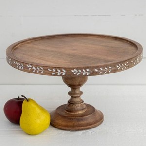 Polish Finished Epoxy Resin <b>Cake</b> Pedestal <b>Stand</b> Metal Leg Chic Dessert Display Serving Tray for Restaurant Hotel Home Decoration - Product Image 6