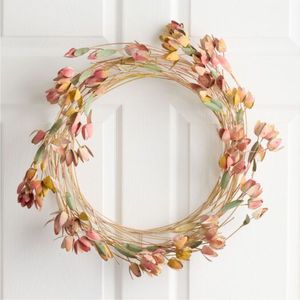 Guirnalda de Pared de Metal con Hojas Otoñales Rústicas, Adorno Floral Colgante de Hierro con Acabado en Cobre Dorado, Decoración de Pared de Metal Moderna para Sala de Estar - Product Image 5