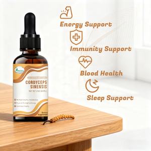 Gocce organiche di Cordyceps OEM/ODM con estratto di funghi Cordyceps Sinensis per il supporto immunitario ed energetico - Product Image 4