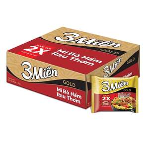 Bon prix, Nouilles frites Mien Gold avec oignons frits et sauce à l'ail, 65g, fournisseur vietnamien, nouilles instantanées super savoureuses du Vietnam - Product Image 4