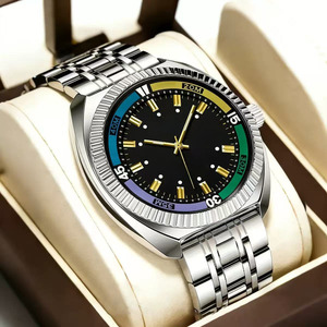 Exquisitely Designed Luxurious Colored Dial Automatic <b>Mechanical</b> Men's <b>Watch</b> for Business, Travel and Banquets - Product Image 2