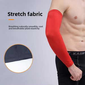 Manchon de compression intégral personnalisé pour homme, imprimé par transfert thermique, respirant, anti-humidité, couleur unie, UPF50+, pour le pickleball - Product Image 4