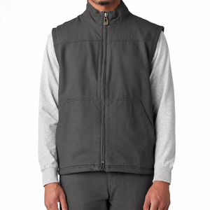 Gilet en toile pour homme de haute qualité, sans manches, vêtement de travail, gilet multi-poches pour l'extérieur, design personnalisé, gilet en toile pour homme à bas prix - Product Image 5