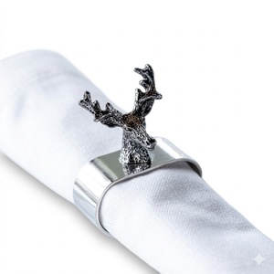 Wholesale Antique <b>Copper</b> Hammered Metal Napkin Rings Set Of 4 Inecone Cutout Design Decorative Tabletop Accessories Best Price - Product Image 2