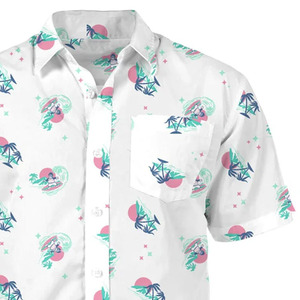 T-shirt Hawaïen Homme à Prix Ajustable, Anti-Plis, Écologique, Col Montant, Manches Courtes, Qualité Supérieure, Respirant et Léger - Product Image 2