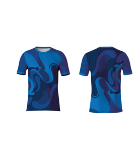 เสื้อยืดซับลิเมชั่นแบบยูนิเซ็กซ์ ดีไซน์พิมพ์ลายทั้งตัวทันสมัย สวมใส่สบาย ระบายเหงื่อได้ดี เหมาะสำหรับเล่นกีฬาและแฟชั่น - Product Image 1
