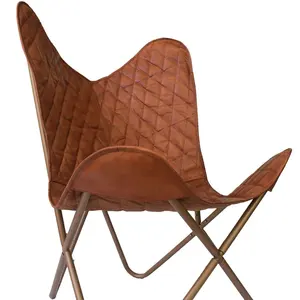 사무실 홈 거실 의자 다크 브라운 가죽 야외 실내 의자 가구 조립하기 쉬운 빈티지 새로운 디자인 럭셔리 의자