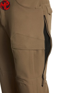 Coyote Brown Solid Dark Tactical Lightweight Hunting Pants for <b>Men</b> 4-Way <b>Stretch</b> Breathable Water Resistant Mid Flat Outdoor OEM - Product Image 5
