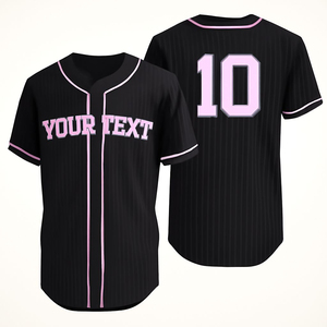 El Mejor Jersey Gris Sublimado y Personalizable para Jóvenes y Hombres, Uniformes de Béisbol y Sóftbol con Botones Completos, Transpirables y Cosidos - Product Image 1