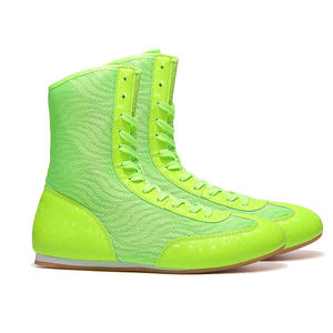 Chaussures de boxe personnalisées pour femmes, modèle RS-BS-01, nouvelles, légères, respirantes, en cuir et mesh, flexibles, à lacets, antidérapantes, à cheville haute - Product Image 3