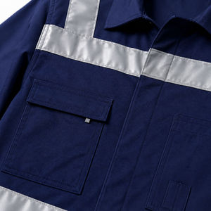 Combinaison de travail réfléchissante pour hommes, polyester, sécurité, haute visibilité, usage industriel, tenue de travail, uniforme de sécurité - Product Image 6