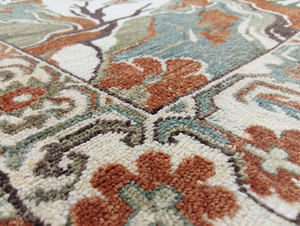 DECORDEC Hand <b>Tufted</b> <b>Rug</b> Neutral Beige Solid Color Mid-Century Modern Design Premium Eco-Friendly Non-Slip Thick Pile Cotton - Product Image 4